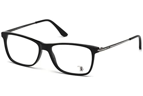 Tod's Eyeglass Frames - Shiny Black, 54 mm Lens Diameter | Modern Rectangle Style for Men thumbnail 1