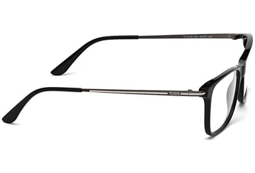 Tod's Eyeglass Frames - Shiny Black, 54 mm Lens Diameter | Modern Rectangle Style for Men thumbnail 7