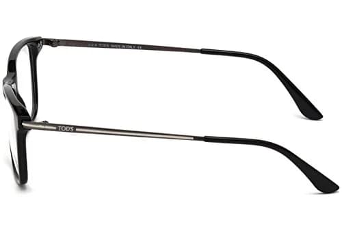 Tod's Eyeglass Frames - Shiny Black, 54 mm Lens Diameter | Modern Rectangle Style for Men thumbnail 3