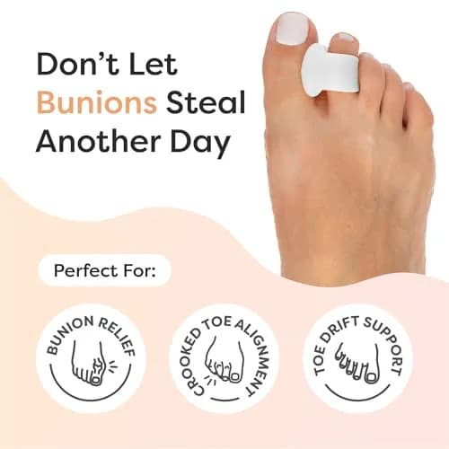 ZenToes Gel Toe Spacers for Bunions & Overlapping Toes | Reposition & Comfort Support (70-120 chars) thumbnail 2