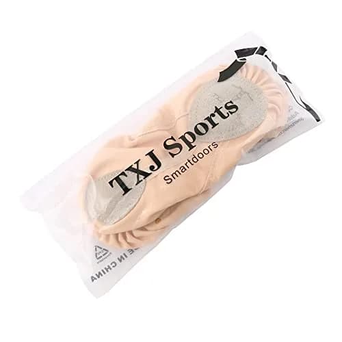 TXJ Sports Canvas Ballet Shoes for Women Girls | Breathable Split Sole Practice Flat Apricot thumbnail 8