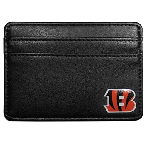 Siskiyou NFL Cincinnati Bengals Weekend Wallet, Black | Slim Leather Fan Wallet for Sports Fans thumbnail 1