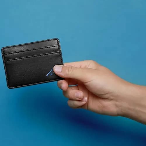 Siskiyou NFL Carolina Panthers Wallet, Black | Slim Leather Weekend Accessory thumbnail 4