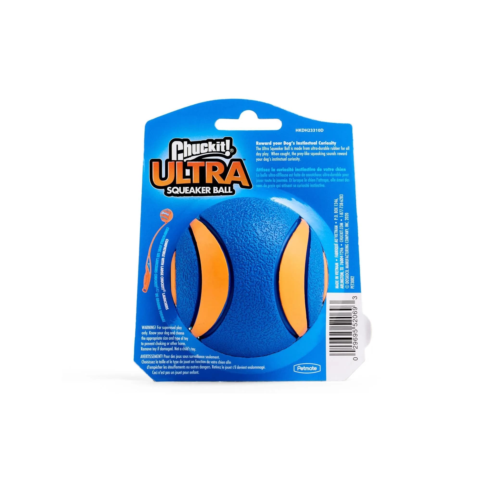 Chuckit! Ultra Squeaker Ball Dog Fetch Toy, Large 7.6cm (3in) | Floats & Squeaks for Big Breeds - view 5