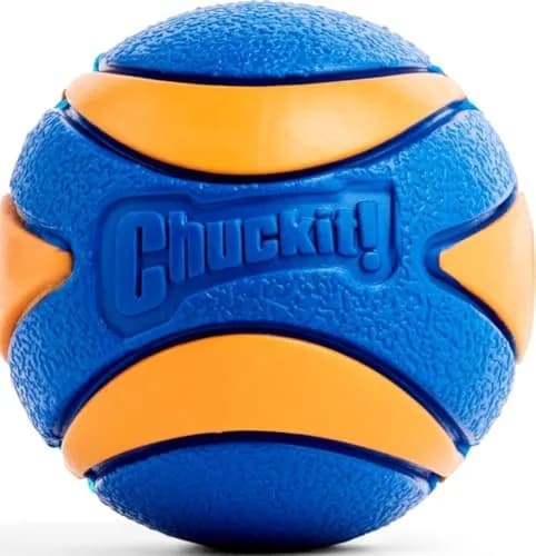 Chuckit! Ultra Squeaker Ball Fetch Toy Medium 7.6 cm (3 in) | Durable Natural Rubber Dog Toy thumbnail 1