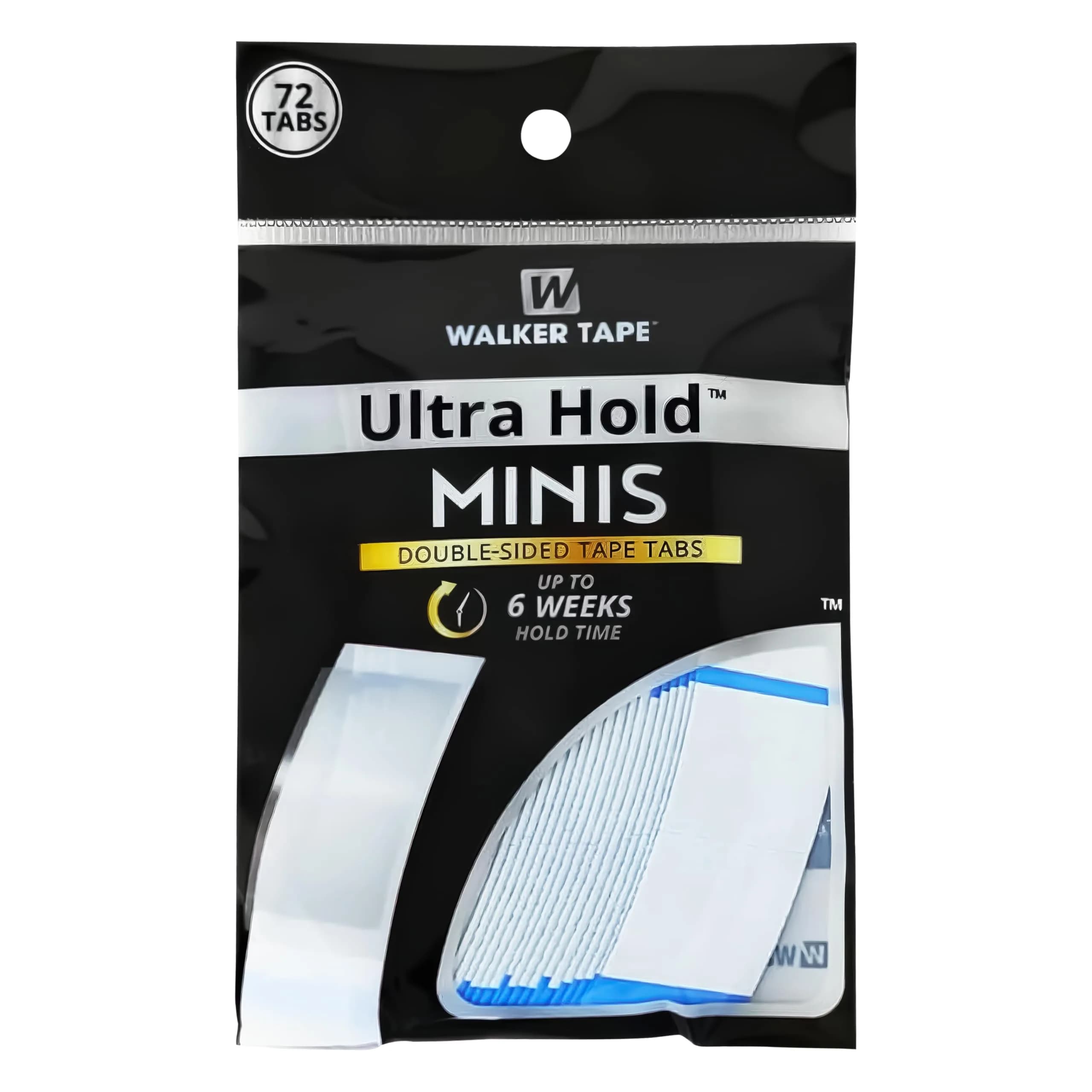 Walker Tape Ultra Hold Mini Tabs, Double Sided Wig Tape for Lace & Extensions | Strong Long Lasting Bond (70-120 chars)