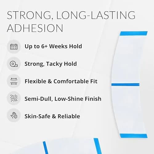 Walker Tape Ultra Hold Mini Tabs, Double Sided Wig Tape for Lace & Extensions | Strong Long Lasting Bond (70-120 chars) thumbnail 2