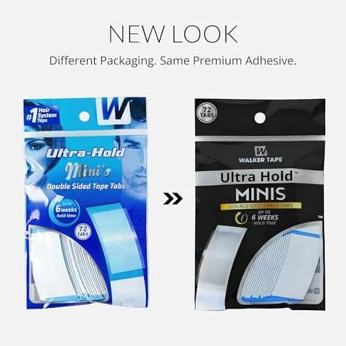 Walker Tape Ultra Hold Mini Tabs, Double Sided Wig Tape for Lace & Extensions | Strong Long Lasting Bond (70-120 chars) thumbnail 3
