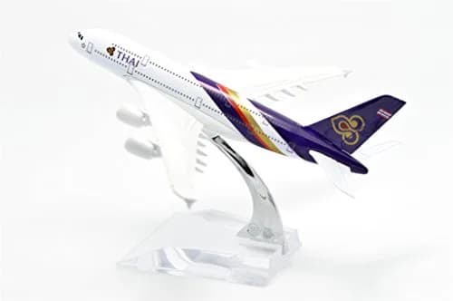 TANG DYNASTY Thai Airways Air Bus A380 Metal Airplane Model 16cm (6.3 inches) | Die-cast Collectible thumbnail 8