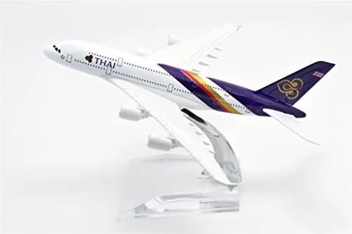 TANG DYNASTY Thai Airways Air Bus A380 Metal Airplane Model 16cm (6.3 inches) | Die-cast Collectible thumbnail 9