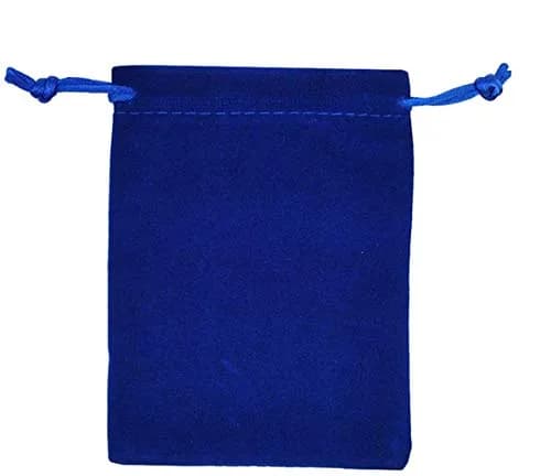 KUPOO 50 Pieces Wholesale Royal Blue Velvet Cloth Jewelry Pouches 3" x 4" | Elegant Gift Bags for Jewelry thumbnail 2