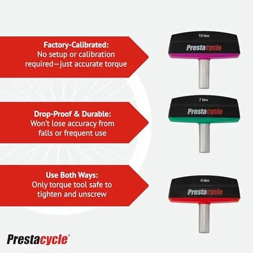 Prestacycle Pro TorqKeys 4Nm T-Handle Torque Wrench | Accurate, Ergonomic, Durable thumbnail 3