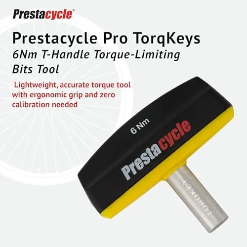 Prestacycle Pro TorqKeys 6Nm T-Handle Torque Wrench with Ergonomic Grip, Magnetic Hex, Zinc Shaft thumbnail 2