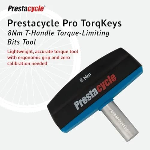 Prestacycle Pro TorqKeys 8Nm T-Handle Torque Limiting Tool | Accurate, Ergonomic, Durable Zinc Shaft thumbnail 2