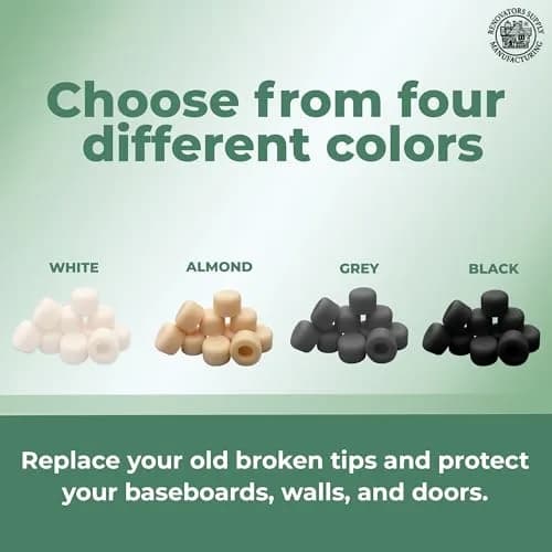 Renovators Supply Manufacturing Silicone Door Stopper Tip 5/8 in. Almond Color | Premium Silicone Door Stopper Caps for Walls & Doors thumbnail 5