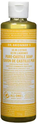 Dr. Bronner's Organic Pure Castile Liquid Soap Citrus Orange 237ml (8 fl oz) | All-Purpose Natural Cleanser thumbnail 1