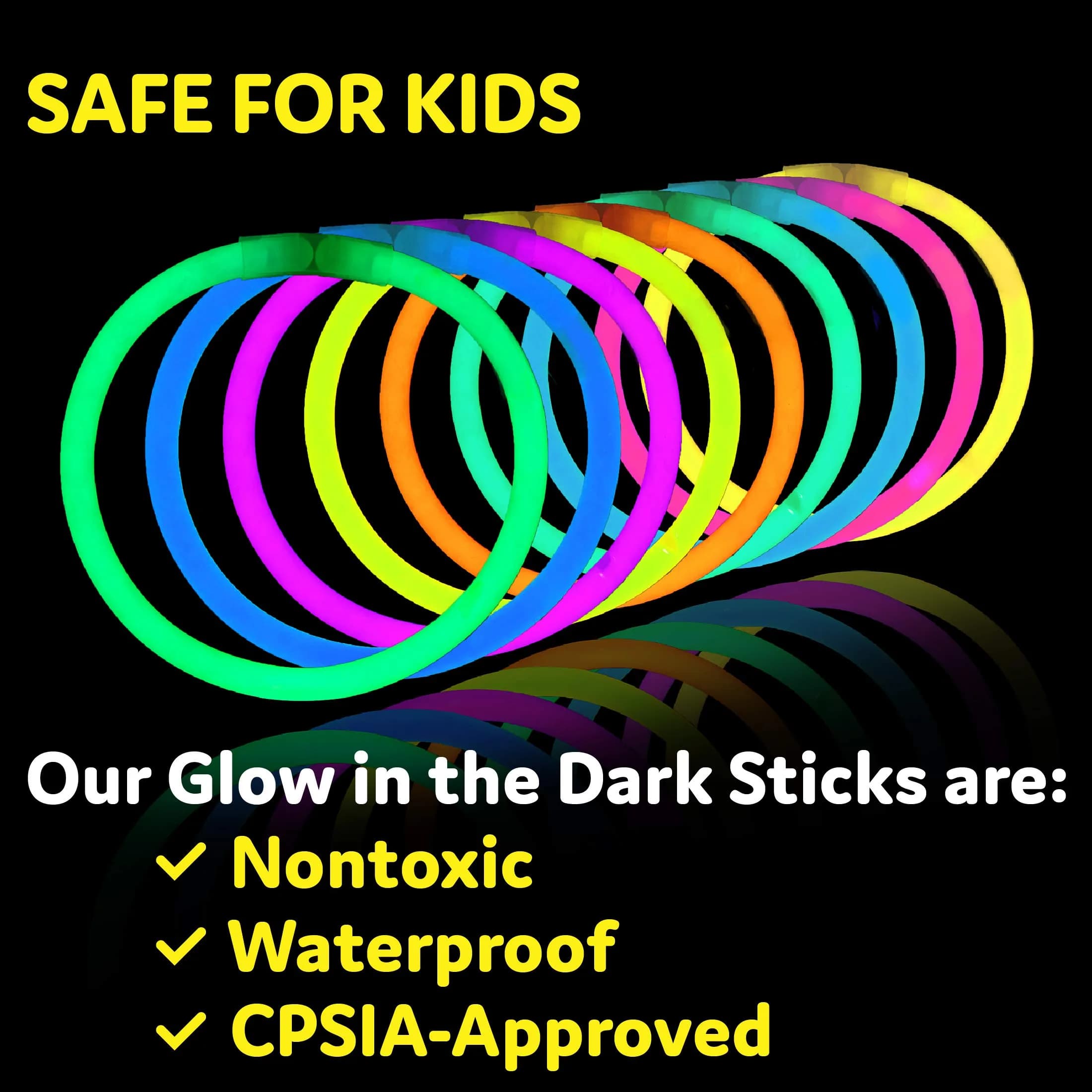 PartySticks Bulk Glow Sticks Party Pack (200 Count, Multi-Color) | Fun for Indian Birthdays & Events - view 6