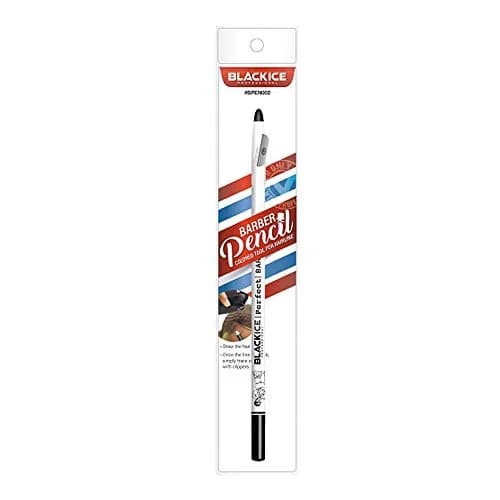 Black Ice Spray Barber Pencil White 6 Count | Creates Sharp Hairlines & Beard Arches thumbnail 2
