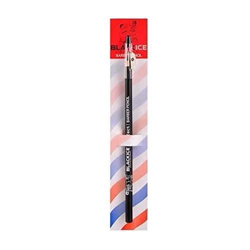 Black Ice Spray Barber Pencil (Black) - 6 Pieces | Creates Sharp Hairlines & Beard Lines thumbnail 2