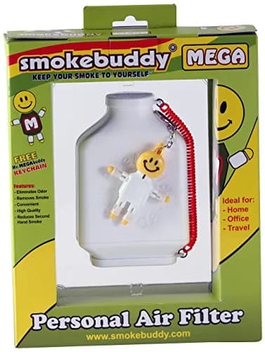 Smoke Buddy Mega Personal Air Filter, White | Eliminates Odor & Smoke thumbnail 1