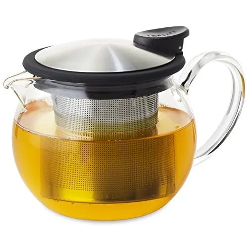 FORLIFE Bola Glass Teapot with Basket Infuser 15oz | Borosilicate & Stainless Steel thumbnail 3