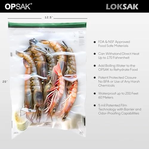 LOKSAK OPSAK Odorproof Dry Bags 7 in x 7 in | Leak-proof, Reusable, Waterproof (2 Pack) thumbnail 2