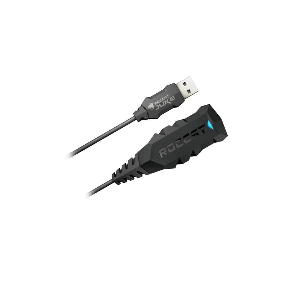 ROCCAT Juke - Virtual 7.1 Plus USB Stereo Soundcard & Headset Adapter for PC Gaming | Surround Sound
