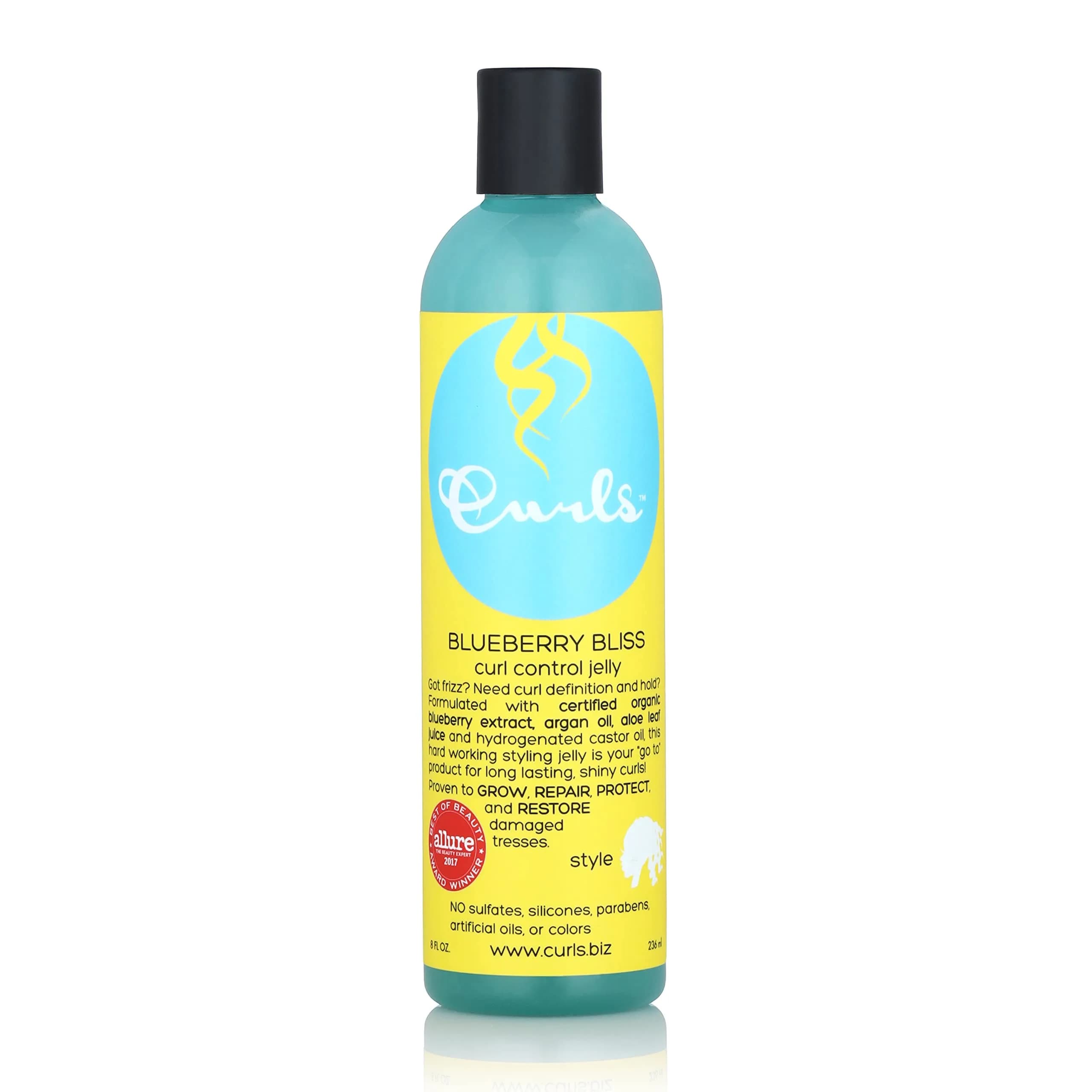 Curls Blueberry Bliss Control Jelly 236ml (8 oz) | Define & Defrizz Curly Hair Styler - main product image