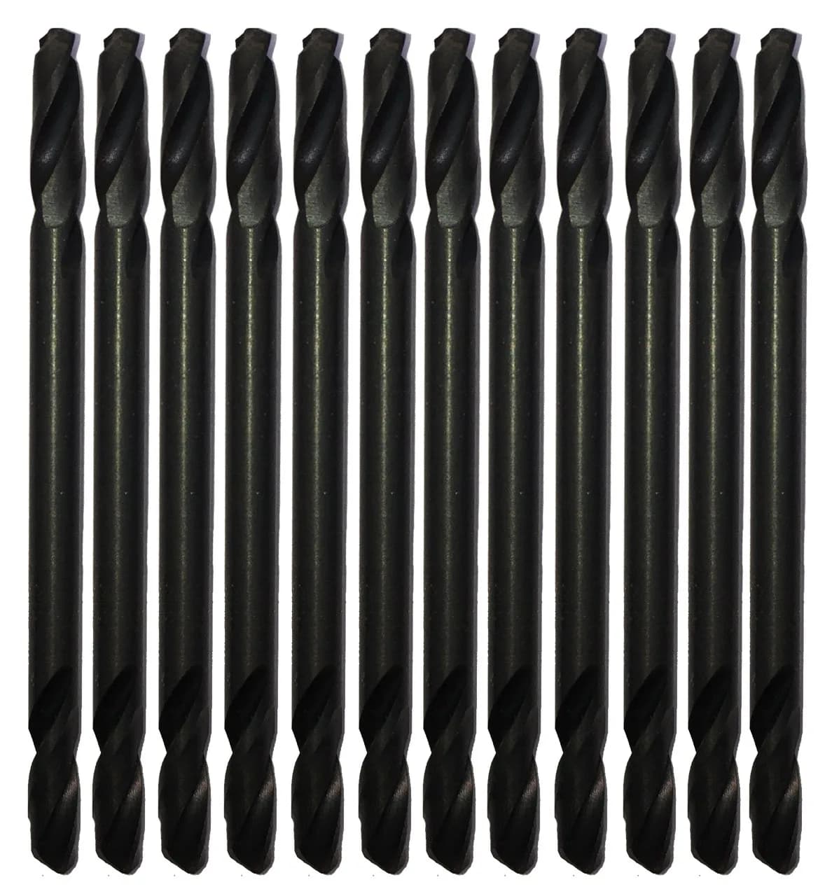 Panther Drill Bits #30 Double End Drill Bit 12 Pack | High Speed Steel, USA Made, Twist, Uncoated — #30