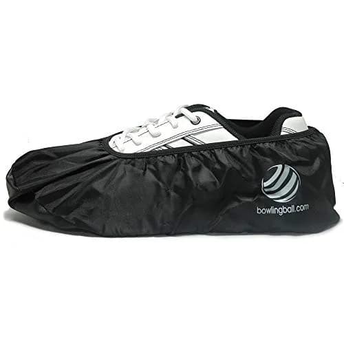 BOWLINGBALL Premium Bowling Shoe Protector Covers (Small (Up to Womens 4.5), Black) | Shoe Sole Moisture & Gunk Shield — Black