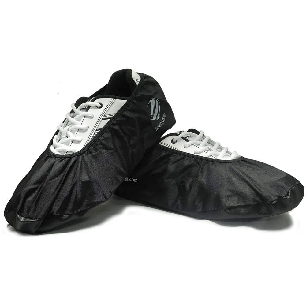 BOWLINGBALL Premium Bowling Shoe Protector Covers (Small (Up to Womens 4.5), Black) | Shoe Sole Moisture & Gunk Shield