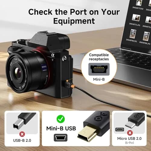 Cable Matters USB Type-C to Mini USB Cable, 6.6ft | Compatible with Legacy Devices & Modern Laptops thumbnail 2