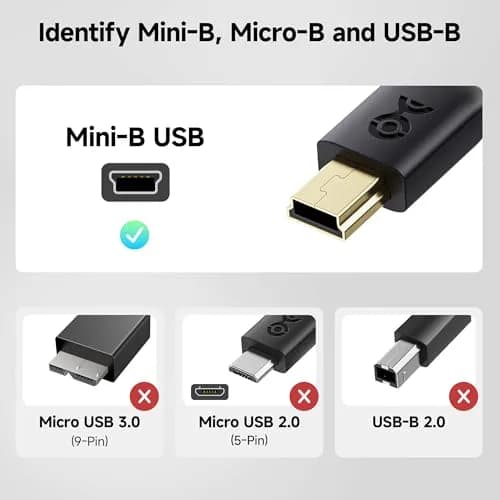 Cable Matters USB Type-C to Mini USB Cable, 6.6ft | Compatible with Legacy Devices & Modern Laptops thumbnail 3
