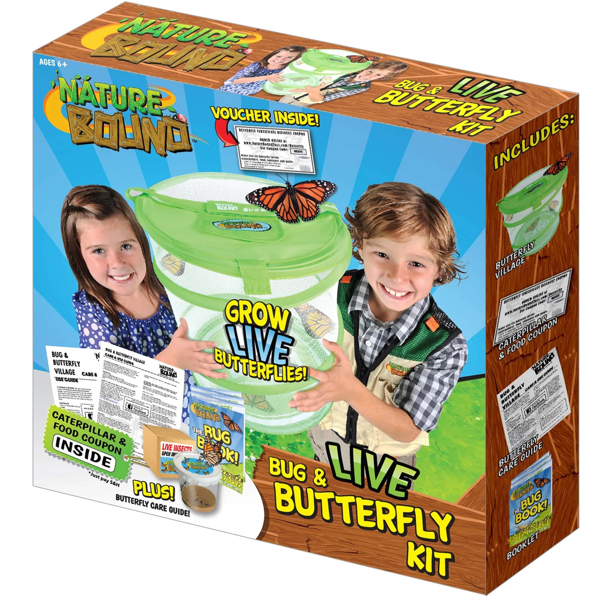 Nature Bound Butterfly Growing Kit 13 inch Tall Pop-Up Enclosure | STEM Learning Guide & Caterpillar Voucher - view 5