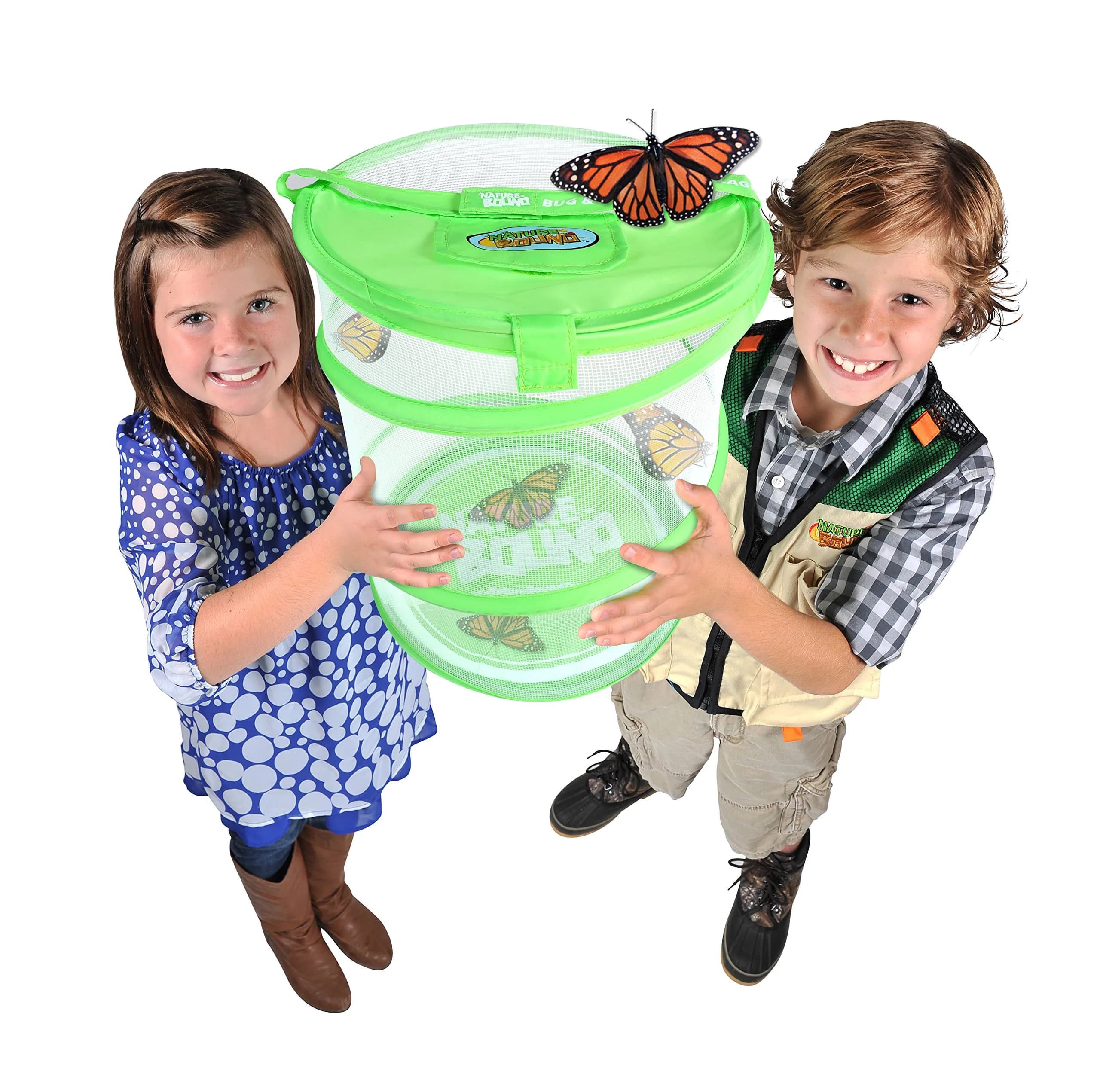 Nature Bound Butterfly Growing Kit 13 inch Tall Pop-Up Enclosure | STEM Learning Guide & Caterpillar Voucher - view 3