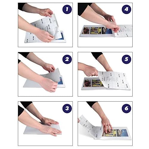 Aurora Self-Adhesive Laminating Pouches 9" x 12" | Clear, 3 mil, 50 Sheets, Single Sided thumbnail 4