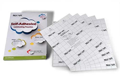 Aurora Self-Adhesive Laminating Pouches 9" x 12" | Clear, 3 mil, 50 Sheets, Single Sided thumbnail 3
