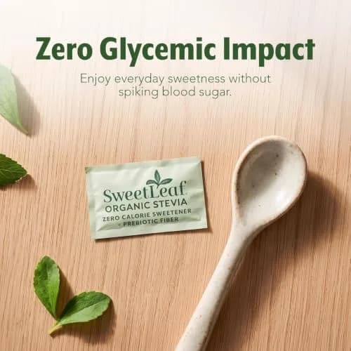 SweetLeaf Organic Stevia Powder Sweetener Sugar Free - 70 Packets (12 Pack) | Zero Calorie, Organic, Keto Friendly thumbnail 7