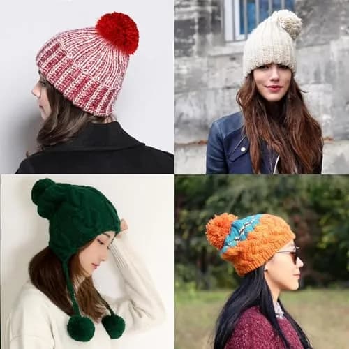 XFYUZR Large Yarn Pom Poms 2 Inch | Handmade Fluffy Craft Balls for DIY Decorations thumbnail 4