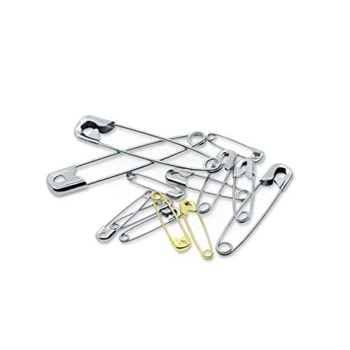 Dritz Assorted Safety Pins with Storage Box, Nickel-Plated Steel & Brass, 100 Count | Value Pack Sharp_pin thumbnail 5