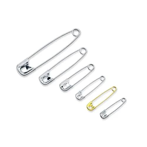 Dritz Assorted Safety Pins with Storage Box, Nickel-Plated Steel & Brass, 100 Count | Value Pack Sharp_pin thumbnail 2
