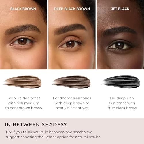 WUNDERBROW Eyebrow Gel 0.17 Fl Oz | Waterproof, Smudgeproof, Long Lasting, Shade: Black/Brown, Vegan & Cruelty-Free thumbnail 3