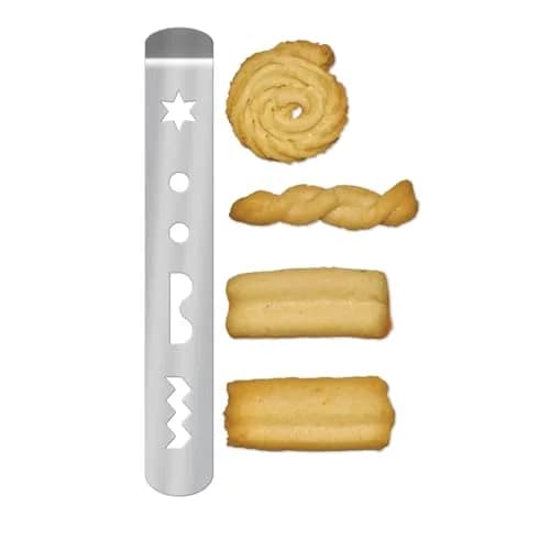 Fante's Cookie Press Silver | Easy Cookie Shapes for Italian Cookies & More thumbnail 3