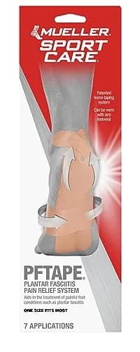 MUELLER PFTape Plantar Fasciitis Pain Relief Therapeutic Tape | Water-Resistant, Disposable, Breathable Support (70-120 chars) thumbnail 1
