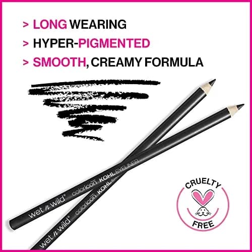 wet n wild Color Icon Kohl Eyeliner Pencil - Baby's Got Black | Cruelty-Free Matte Finish thumbnail 2