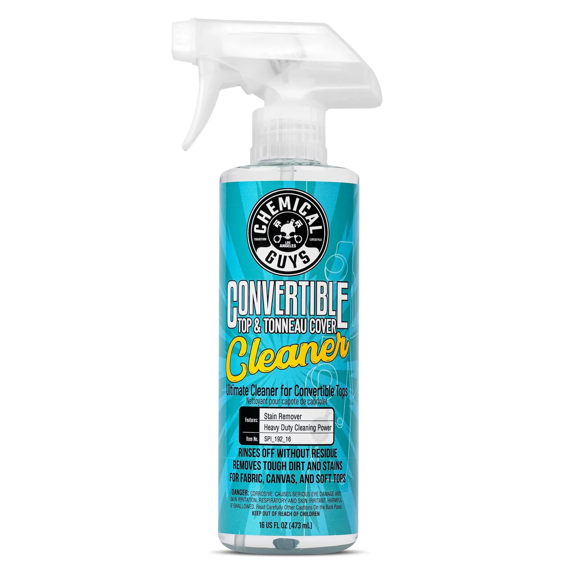 Chemical Guys Convertible Top Cleaner for Fabric & Vinyl 16 oz | Deep Cleaning & Safe for All Materials