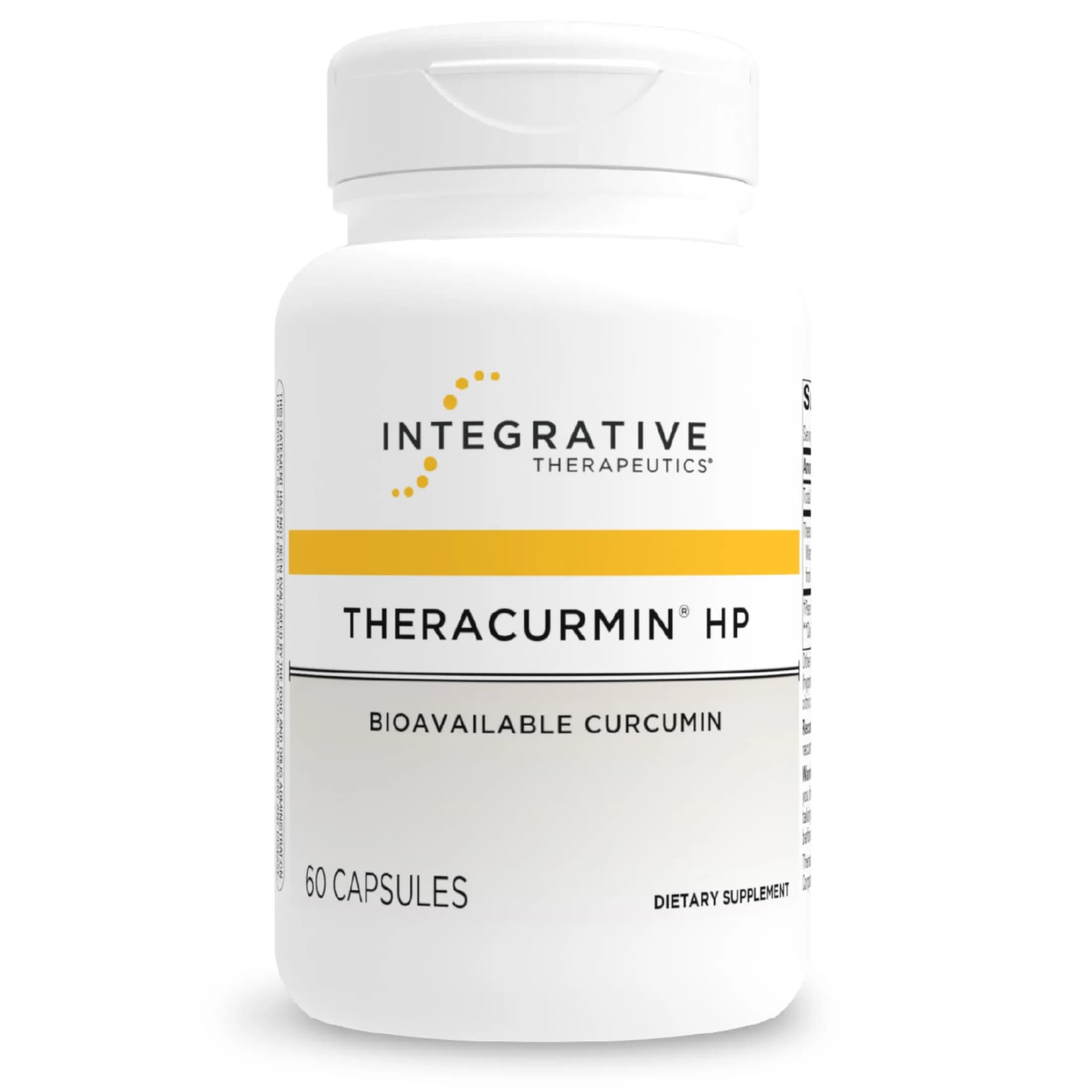 Integrative Therapeutics Theracurmin HP Turmeric Supplement, 60 Capsules | Advanced Bioavailability for Cellular Wellness — Capsule