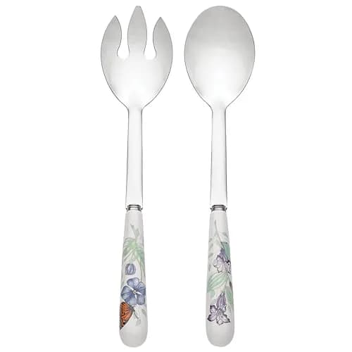 Lenox Butterfly Meadow 2-Piece Serving Set | White Porcelain with Butterfly & Floral Motif (70-120 chars) thumbnail 1
