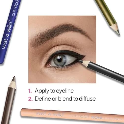 wet n wild Color Icon Kohl Eyeliner Pencil - You're Always White! | Smooth Creamy Application, Long-Wearing Matte Finish thumbnail 2