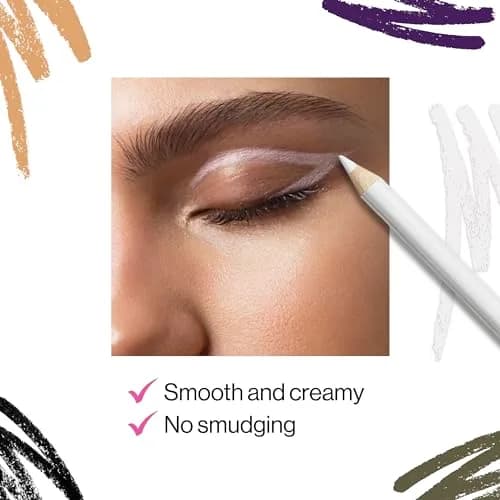 wet n wild Color Icon Kohl Eyeliner Pencil - You're Always White! | Smooth Creamy Application, Long-Wearing Matte Finish thumbnail 3